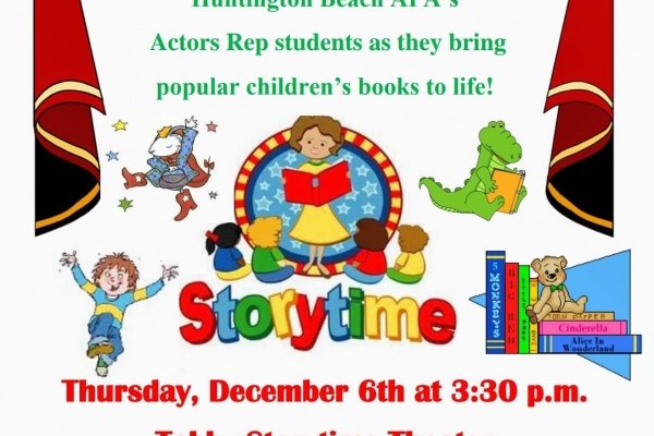 APA&rsquo;s Acting presents &ldquo;Storytime&rdquo; on Thursday, December 6th