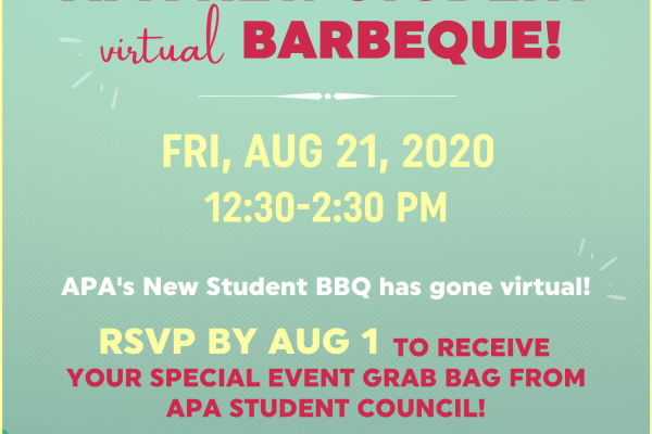 APA&rsquo;s New Student BBQ Goes Virtual