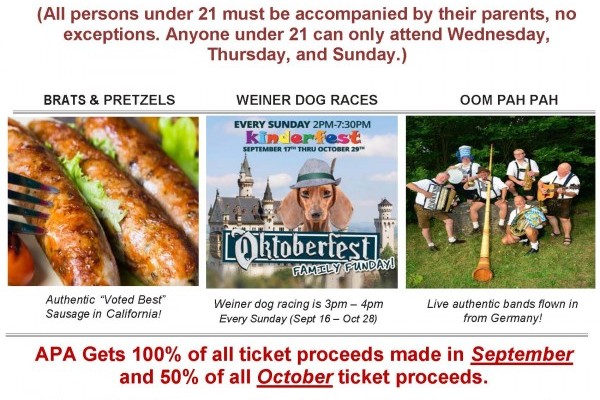 APA&rsquo;s Oktoberfest Fundraiser