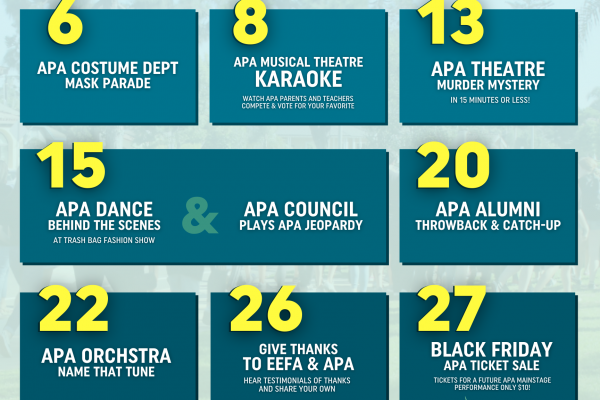 APA&rsquo;s Walk for the Arts Month of Giving KICKS OFF THIS WEEK!