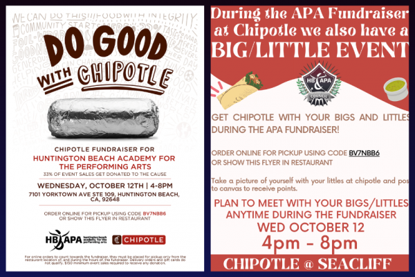APA&rsquo;s Chipotle Fundraiser: Weds, 10/12