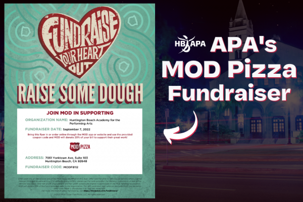APA&rsquo;s MOD Pizza Fundraiser: Weds, Sep 7