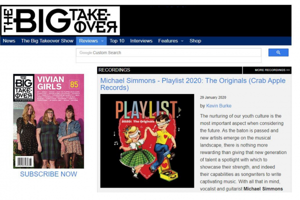 MMET STUDENTS&rsquo; ALBUM OF ORIGINAL MUSIC FEATURED IN &ldquo;THE BIG TAKEOVER&rdquo; MAGAZINE