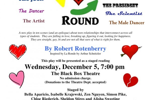 &ldquo;Round and Round&rdquo;&mdash;a play by Mr. Rotenberry&mdash;to debut December 5th!